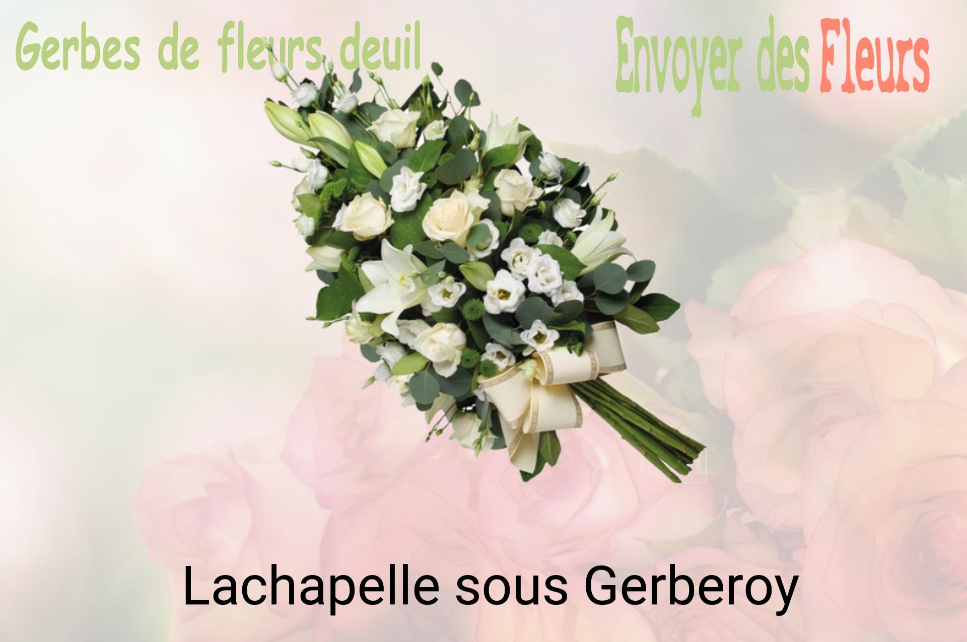 Gerbe de fleurs de deuil livrée à Lachapelle-sous-Gerberoy
